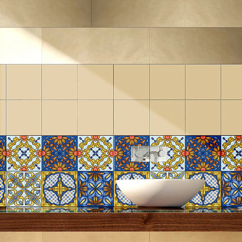 Classic tones: the retro romance of tile stickers