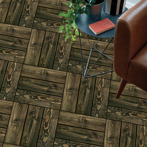 Dark Wood-Look Vinyl Flooring