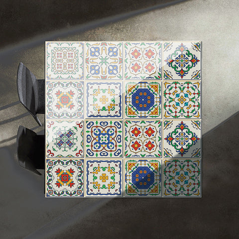 Colorful retro style: the artistic feelings of tile stickers