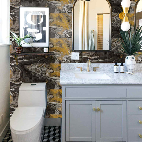 Vintage Stone Sticker for Kitchen Backsplash,Bathroom, and Home Decor,Easy to Install