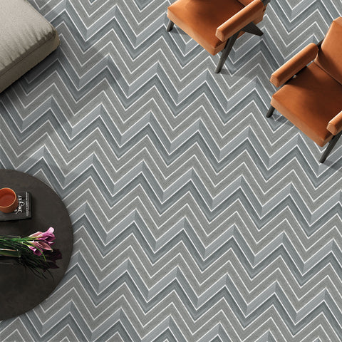 Herringbone Grey Wood Peel and Stick Vinyl Flooring for Home Design