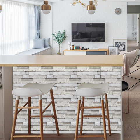 Peel and Stick Marble Floor Tiles White and Light Grey Scandinavian Style