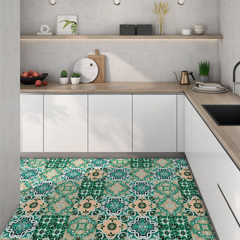 Fresh Green Charm: The Natural Style of Tile Stickers