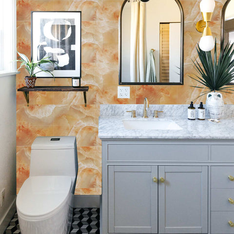 Tile Stickers for Effortless DIY Kitchen and Bathroom Decor with Waterproof Design