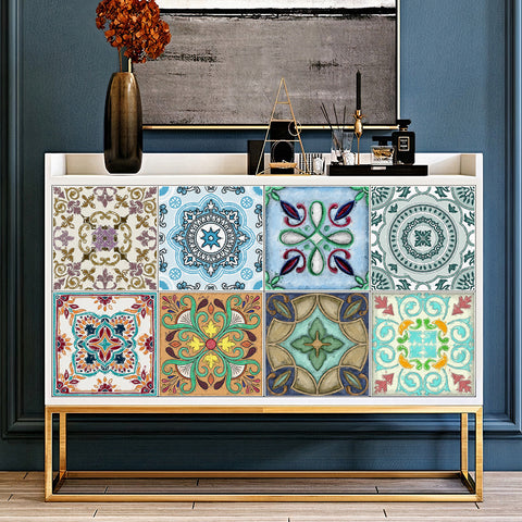Colorful retro style: the artistic feelings of tile stickers