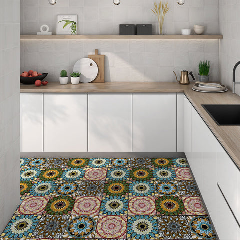 Color Mandala: The Artistic Charm of Tile Stickers