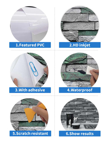 Waterproof Peel and Stick Floor Tiles for Home Decor, Kitchen, and Bathroom
