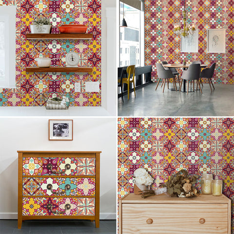 Colorful style - ethnic style tile stickers