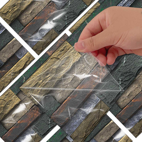 Stick on Wall Tiles for Kitchen, Bathroom, and Stairs, Versatile and Easy to Use
