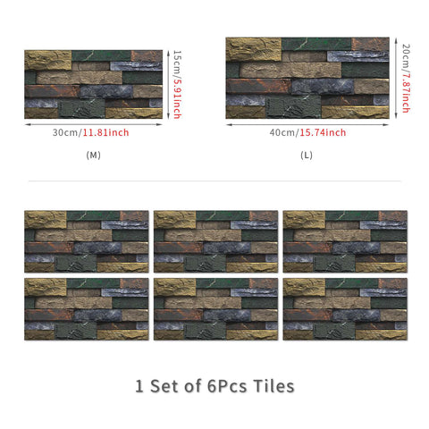 Stick on Wall Tiles for Kitchen, Bathroom, and Stairs, Versatile and Easy to Use
