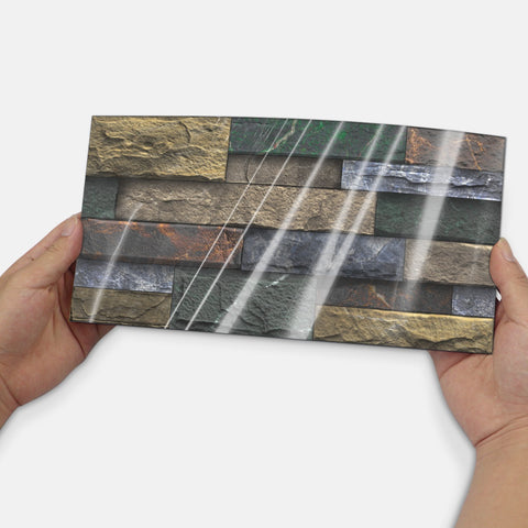 Stick on Wall Tiles for Kitchen, Bathroom, and Stairs, Versatile and Easy to Use