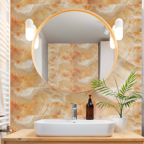 Tile Stickers for Effortless DIY Kitchen and Bathroom Decor with Waterproof Design