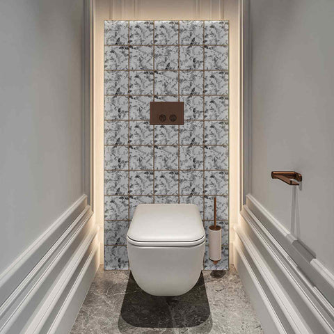 Provence Style Wall Tile Stickers High-Quality Peel and Stick, Removable and Waterproof, Set of 10, Perfect for Kitchen and Bathroom