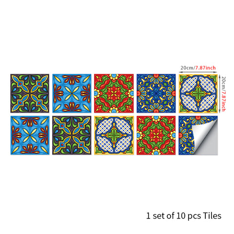 Gorgeous ethnic style: the art carnival of tile stickers