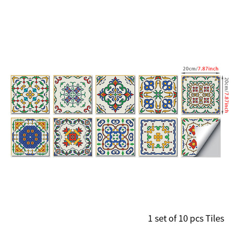 Colorful retro style: the artistic feelings of tile stickers