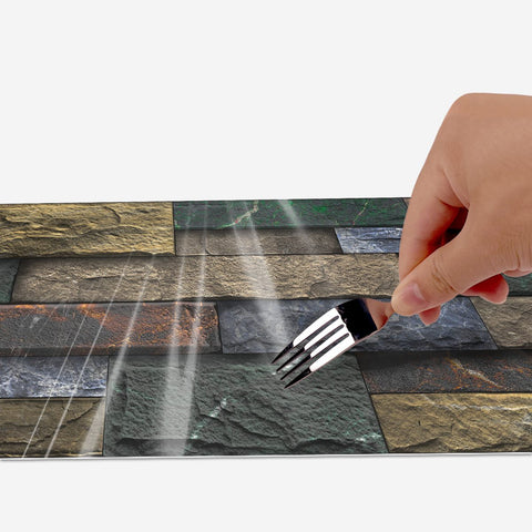 Stick on Wall Tiles for Kitchen, Bathroom, and Stairs, Versatile and Easy to Use