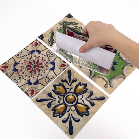 Colorful bloom: the vibrant beauty of tile stickers