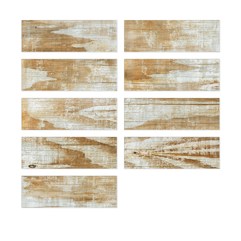 Beige Rustic Chip Wood Wallpaper Sawdust Grain