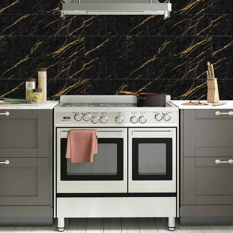 Peel and Stick Stone Tile Stickers for Custom Kitchen Backsplash and Bathroom Wall