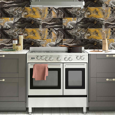 Vintage Stone Sticker for Kitchen Backsplash,Bathroom, and Home Decor,Easy to Install