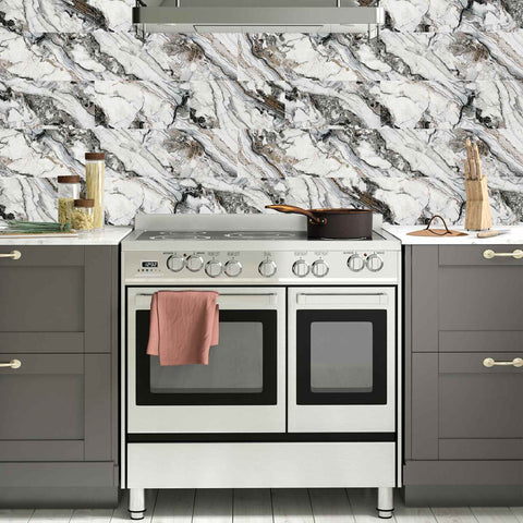 Home Decor Tile Stickers for Bathroom Walls, Stairs,and Kitchen Backsplash
