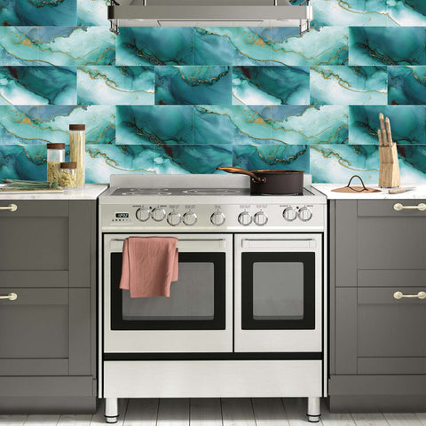 Peel and Stick Floor Tile Waterproof for Kitchen Floors and Bathroom Walls