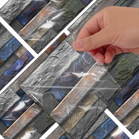 Tile Stickers Effect for Kitchen, Bathroom, and Home Decoration, Quick and Stylish Makeover