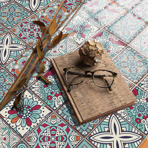 Ethnic style: the artistic feast of tile stickers