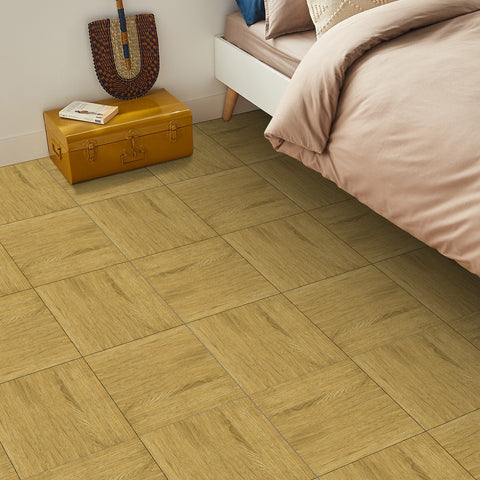Golden Tea Wood Grain Vinyl Flooring