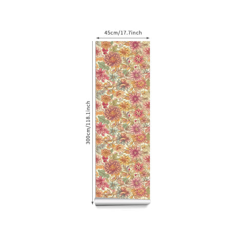 Soft Floral Watercolor Wallpaper