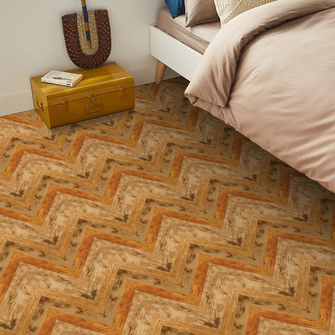 Seamless Amber Wood Grain Wallpaper for Bedroom