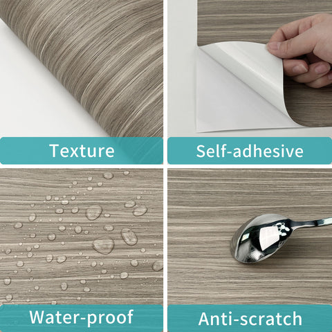 Stylish Driftwood Finish Wallpaper