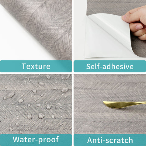 Sleek Ash Wood Grain Wallpaper