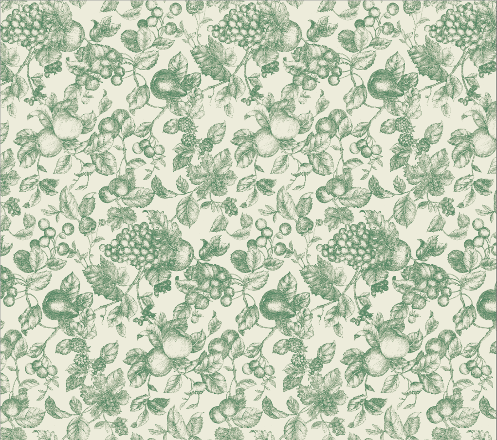 Classic rustic retro floral forest wallpaper