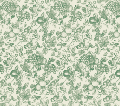 Classic rustic retro floral forest wallpaper