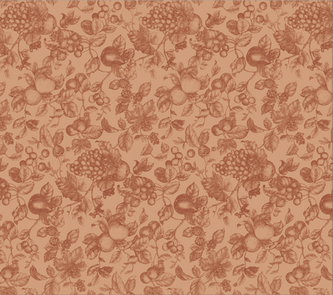 Classic rustic retro floral forest wallpaper