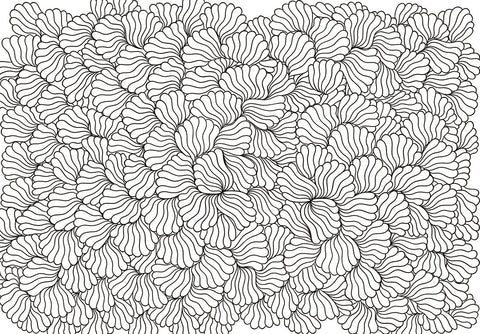 Simple Lines Forest Wallpaper with Petal Texture