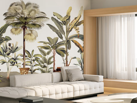 beautiful forest wallpaper for living room