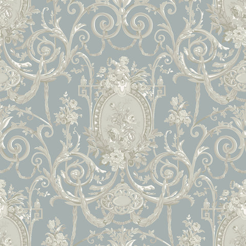 French Elegance Textured Forest Wallpaper