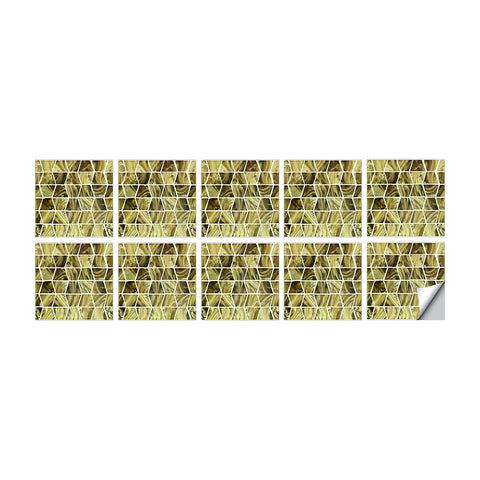 Dark Gold Stone Texture Wallpaper Tiles Peel and Stick Wall Stickers Luxury