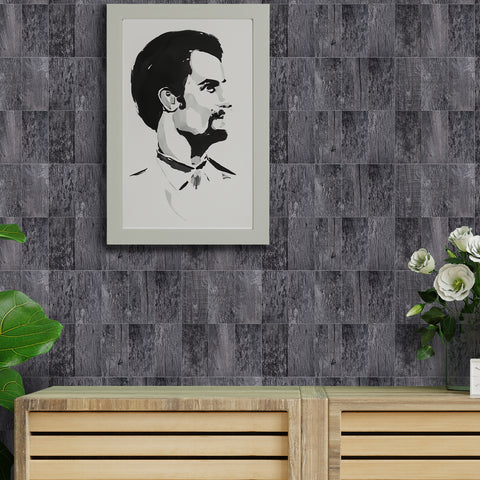 Stylish Dark Wood Effect Wallpaper - Easy Application for Home Decor