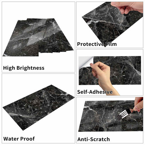DIY Peel and Stick Wall Tiles for Effortless Kitchen,Bathroom,and Stairway Decoration