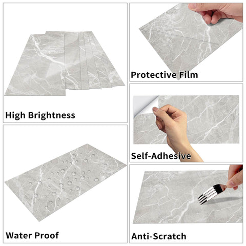 Self-Adhesive Tile Stickers for Quick and Easy Kitchen and Bathroom Wall Makeovers