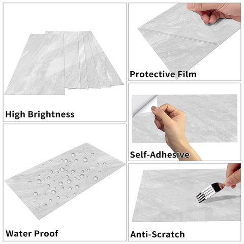 Self-Adhesive Wall Tiles for Easy DIY Kitchen and Bathroom Remodeling Projects