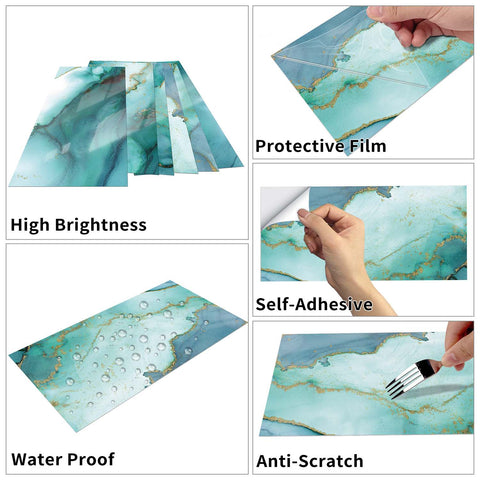 Peel and Stick Floor Tile Waterproof for Kitchen Floors and Bathroom Walls