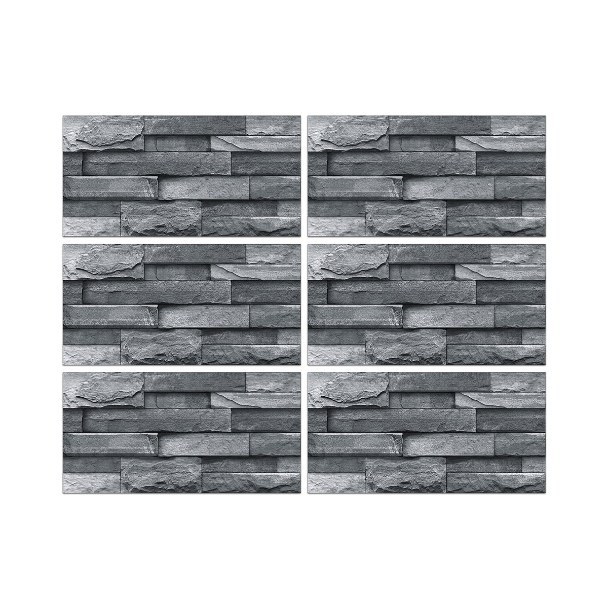 Dark Grey Stone Texture Wallpaper Rustic Tiles Stickers