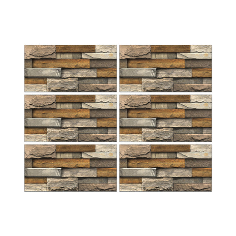 Light Brown Stone Texture Wallpaper Rustic Tiles Stickers