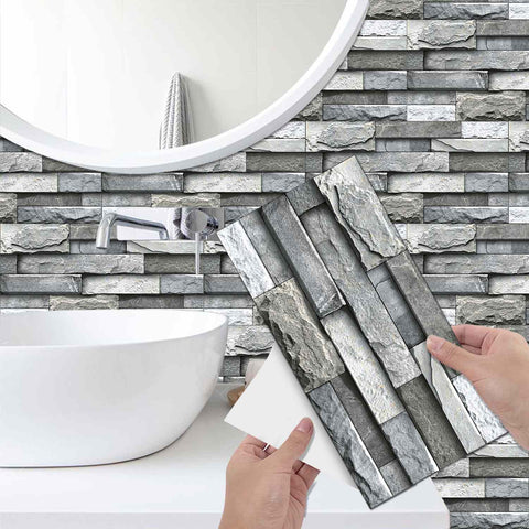Tile Peel and Stick for Kitchen, Bathroom, and Backsplash, Easy to Apply and Remove