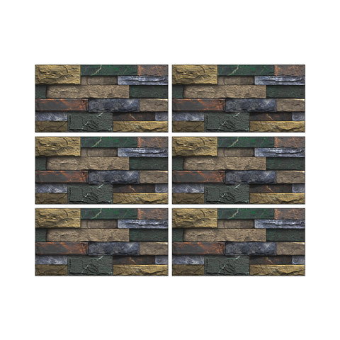 6pcs stone wallpaper