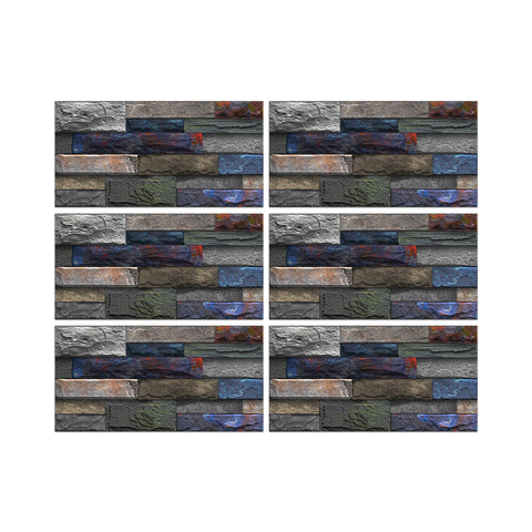 6pcs stone wallpaper